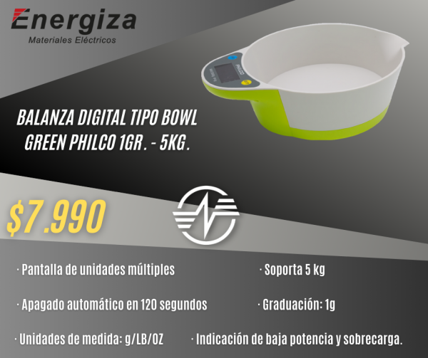 balanza digital tipo bowl