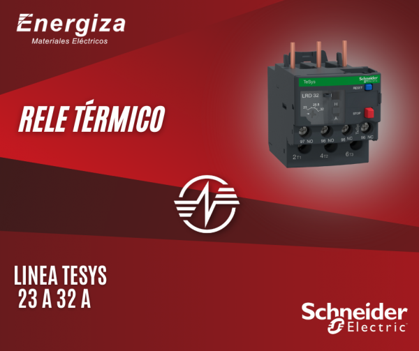 Rele térmico regulación 23 a 32 A – Linea Tesys