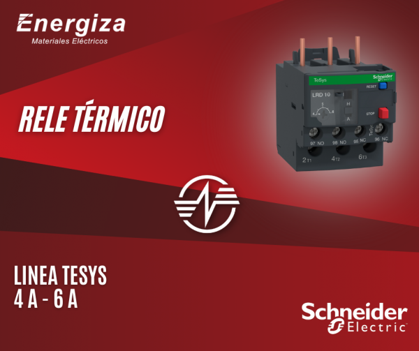 Rele térmico regulación 4 a 6 A – Linea Tesys